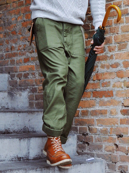 MEN'S STRAIGHT CASUAL PANTS INSPIRED BY OG-107 FATIGUE PANTS