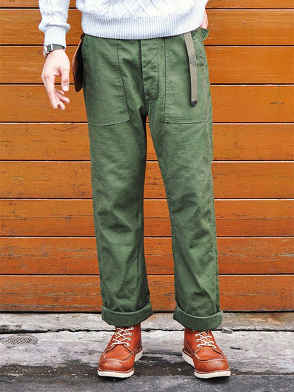 MEN'S STRAIGHT CASUAL PANTS INSPIRED BY OG-107 FATIGUE PANTS