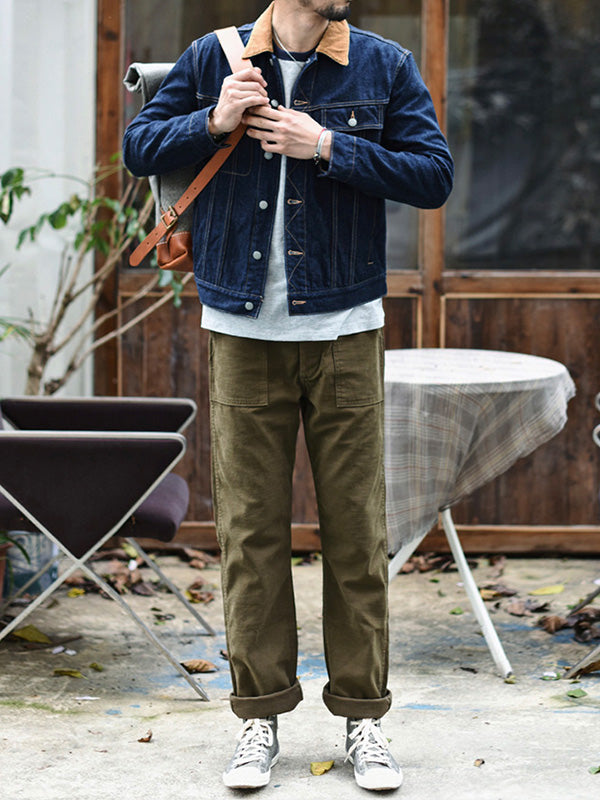 MEN'S STRAIGHT CASUAL PANTS INSPIRED BY OG-107 FATIGUE PANTS
