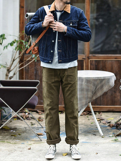 MEN'S STRAIGHT CASUAL PANTS INSPIRED BY OG-107 FATIGUE PANTS