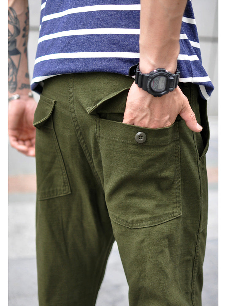 MEN'S STRAIGHT CASUAL PANTS INSPIRED BY OG-107 FATIGUE PANTS