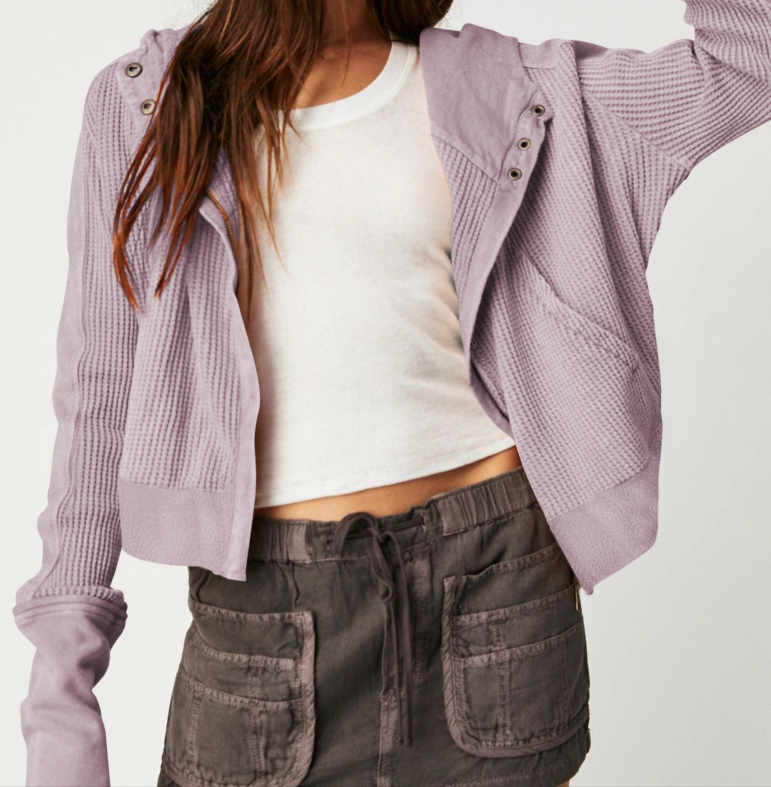 UPTOWN WAFFLE HOODIE