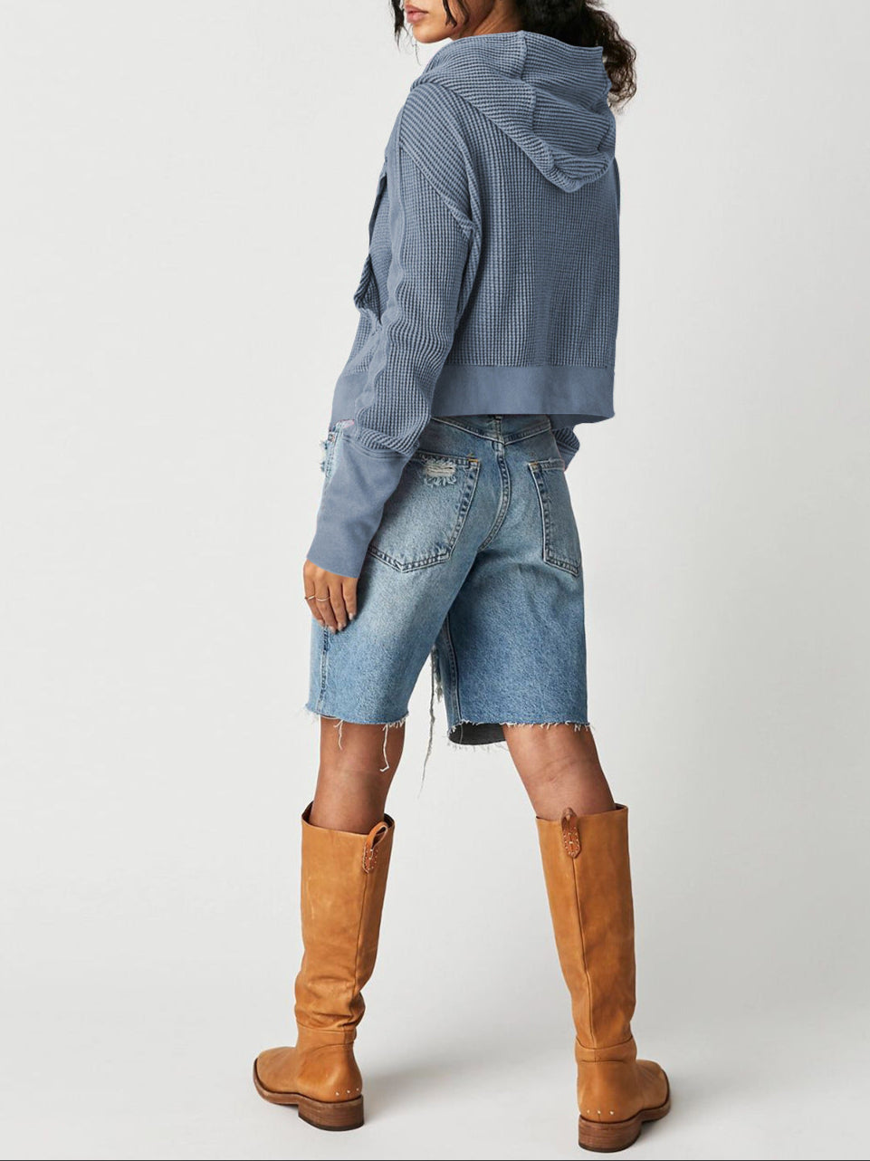 UPTOWN WAFFLE HOODIE