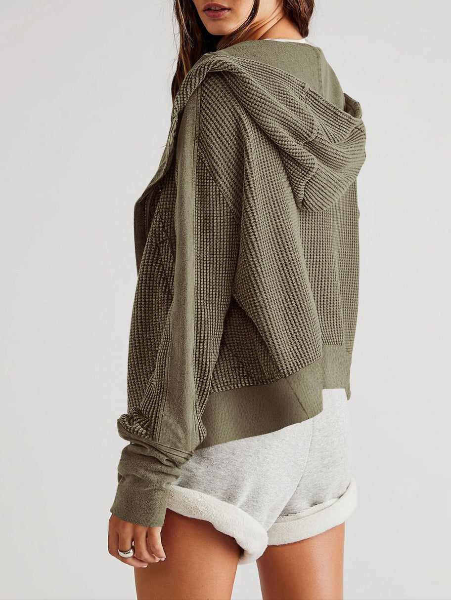 UPTOWN WAFFLE HOODIE