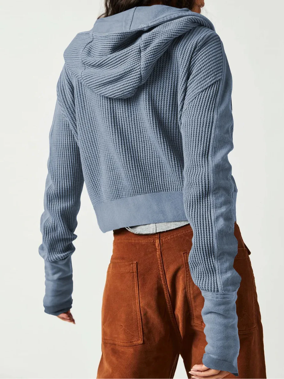 UPTOWN WAFFLE HOODIE